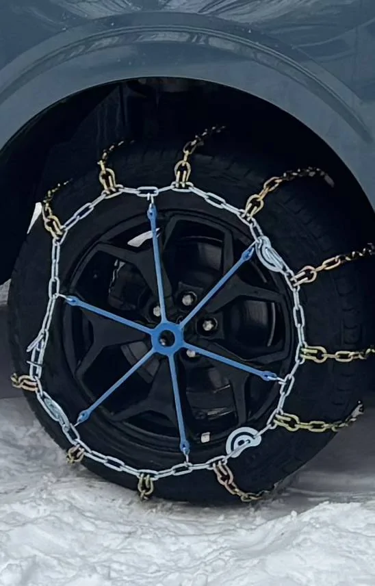 Ford Maverick Tire Chains. IMG_6631
