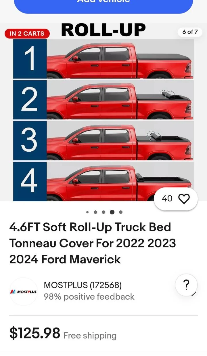 Ford Maverick Inexpensive Bed Cover recommendations? 20250114_092516
