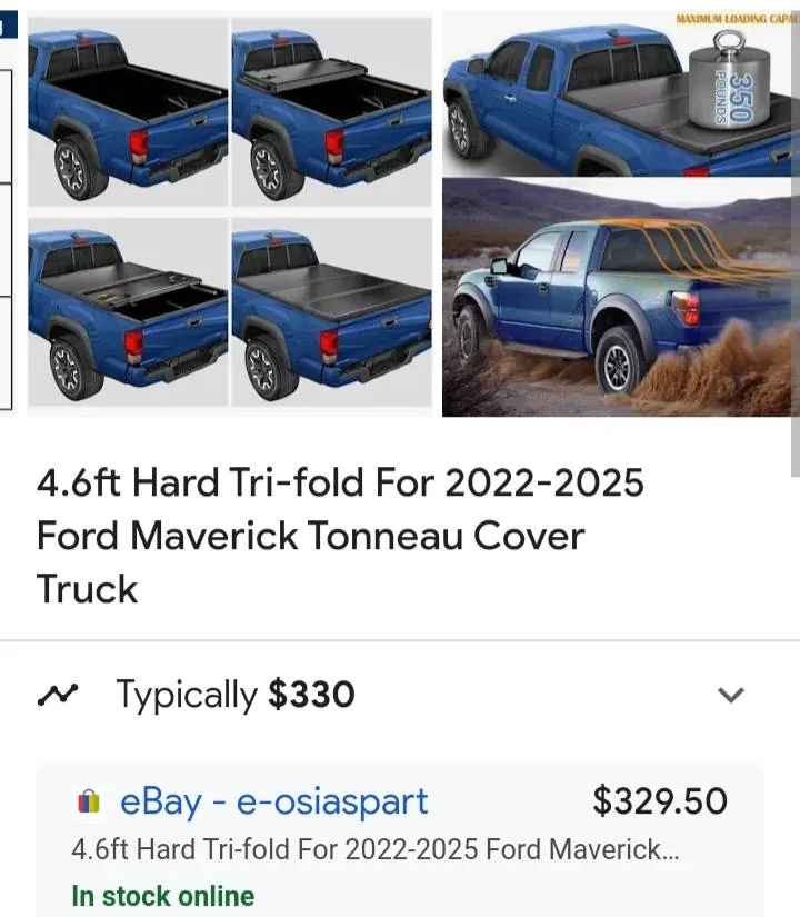 Ford Maverick Inexpensive Bed Cover recommendations? 20250114_092954