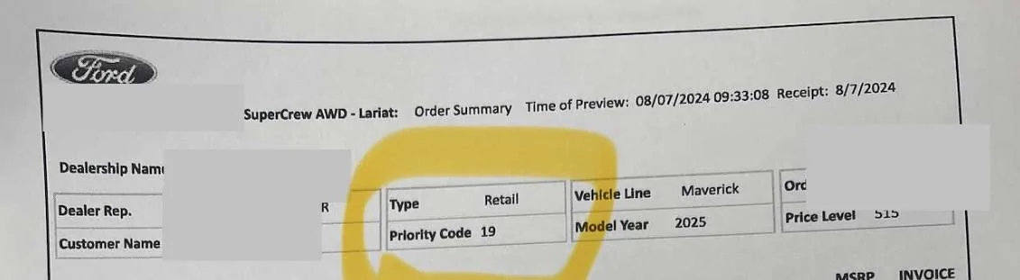 Ford Maverick 2025 Production delays?? IMG_8364