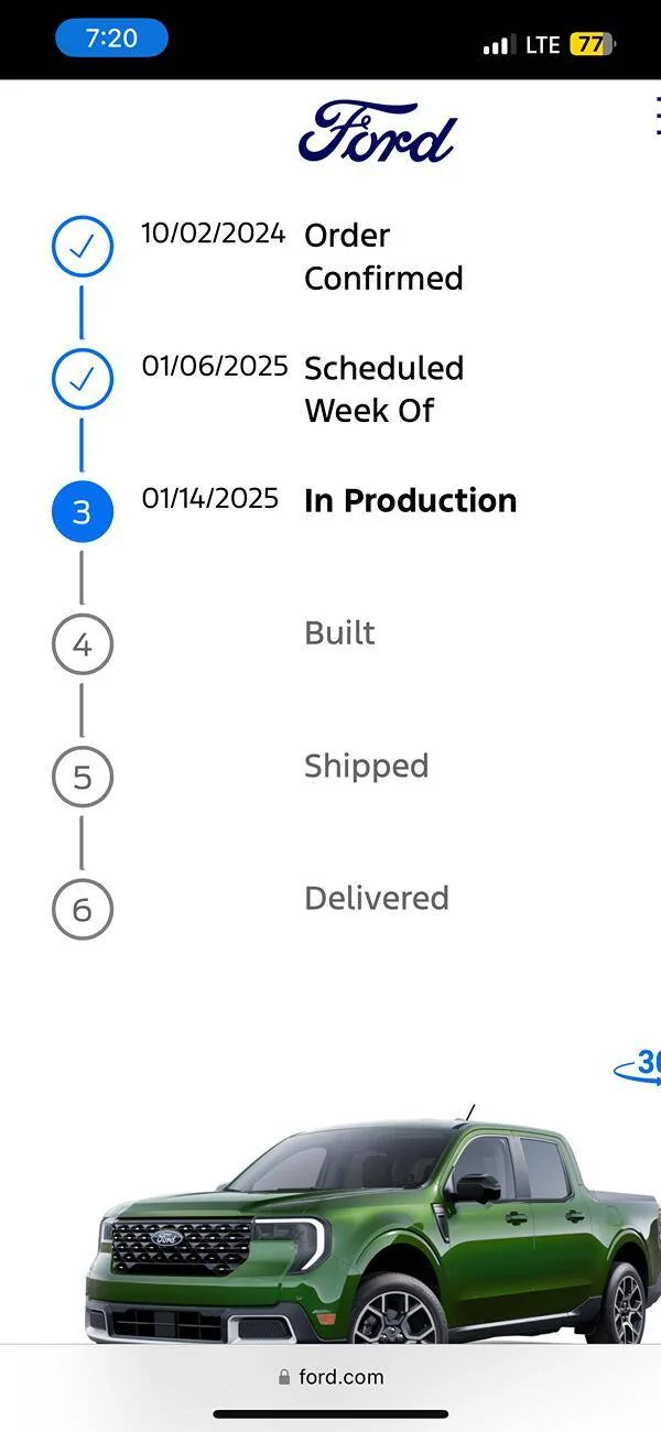 Ford Maverick 2025 Production delays?? IMG_8370