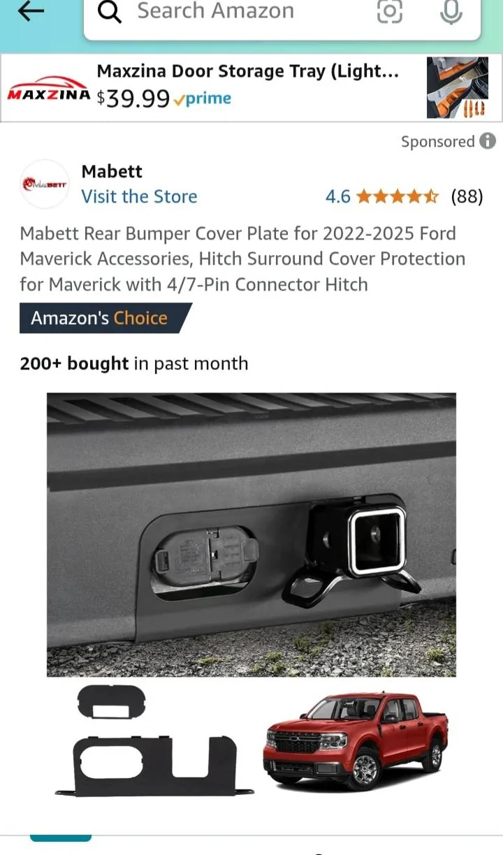 Ford Maverick Aftermarket hitch receiver 20250117_104432