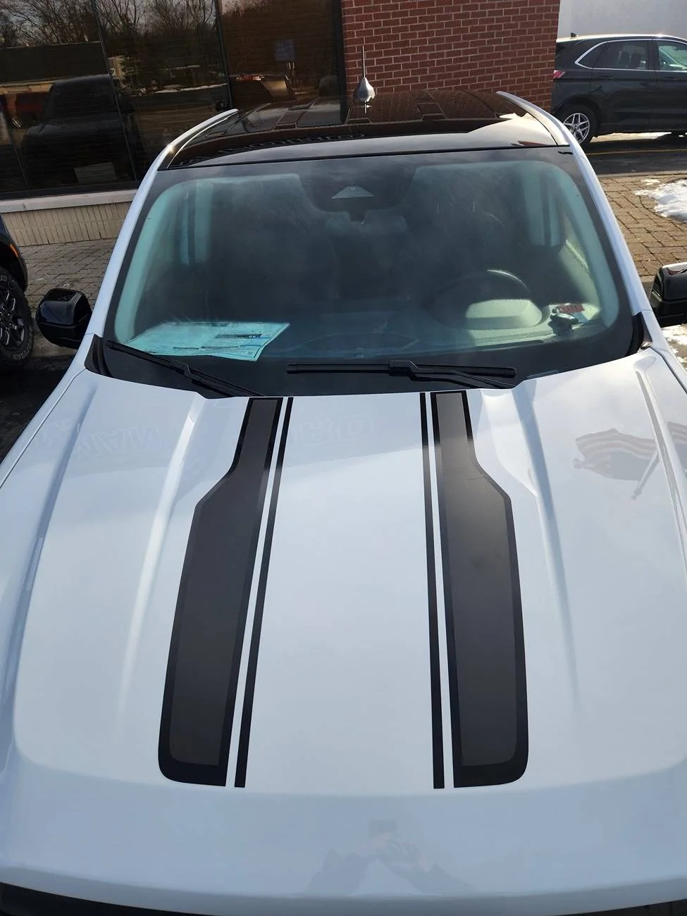 Ford Maverick Black Appearance Package (BAP) Hood Graphics - XLT vs Lariat (photos) 1000007427