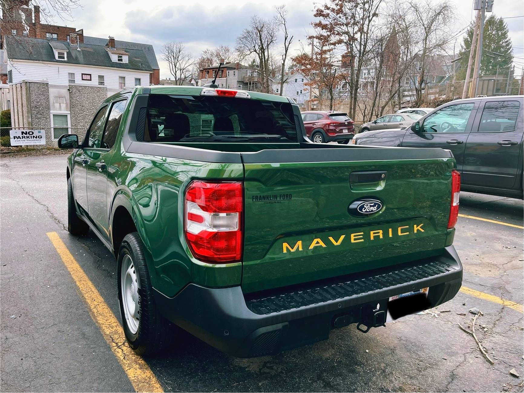 Ford Maverick Eruption Green Tailgate Lettering Color Choices IMG_3882