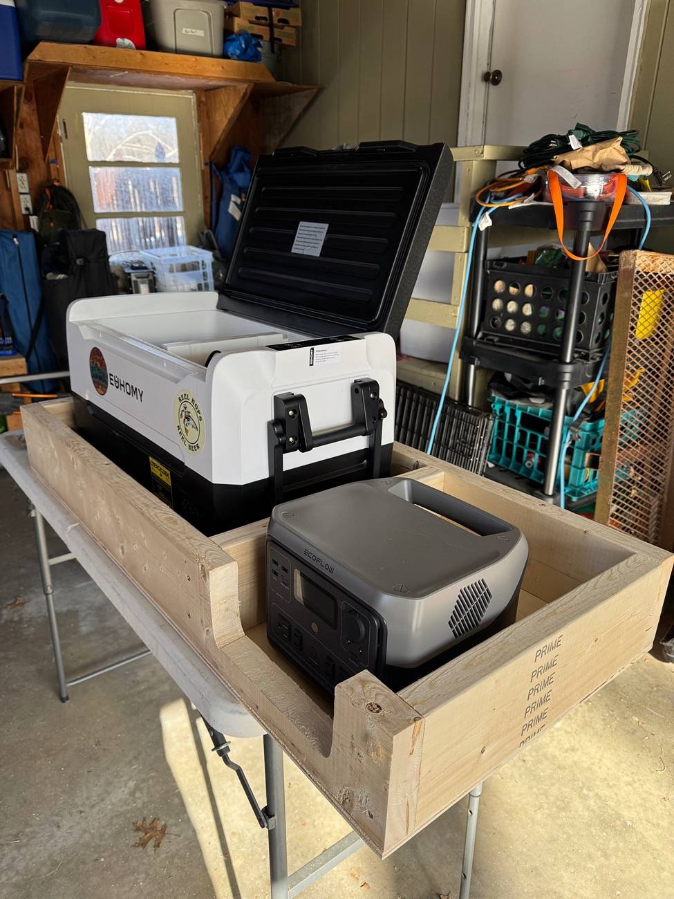 Ford Maverick DIY Bed Tray for 12v Fridge + Power Station IMG_8809