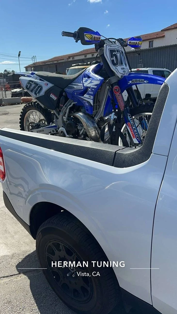 Ford Maverick Hauling dirt bike IMG_6731