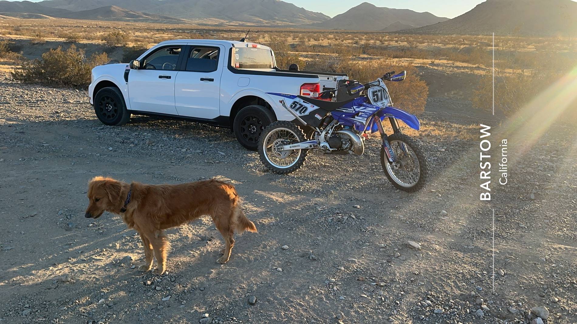 Ford Maverick Hauling dirt bike IMG_6746