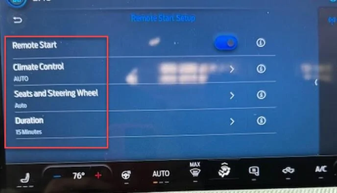 Ford Maverick Auto heat for seat and steering wheel. 1737749026962-0