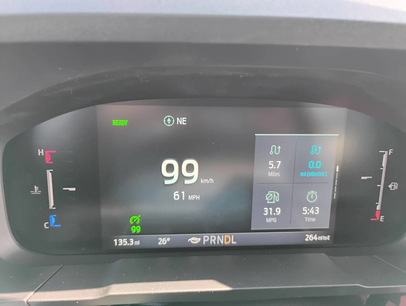 Ford Maverick Fuel mileage drop....cold weather? a18ct