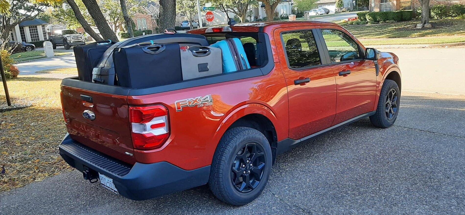 Ford Maverick What's your Maverick hauling in the bed? [Photos Edition] luggage ford maverick pickup bed