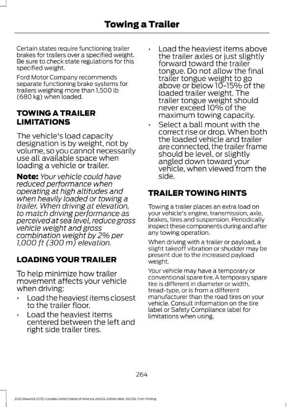 Ford Maverick XL's maximum towing distance [Page-1] Untitled.pdf