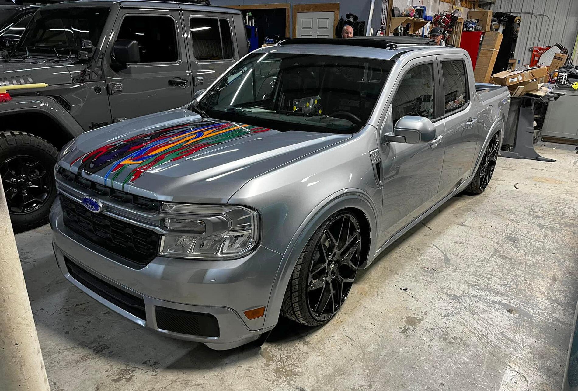 Ford Maverick Lowered Maverick pickup haters look away! This is one slammed / dumped street truck Lowered Ford Maverick pickup truck slammed suspension 5