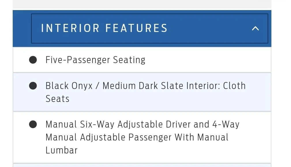 Ford Maverick Manual Lumbar Support, False Advertising? Screenshot_20211128-074731_Chrom