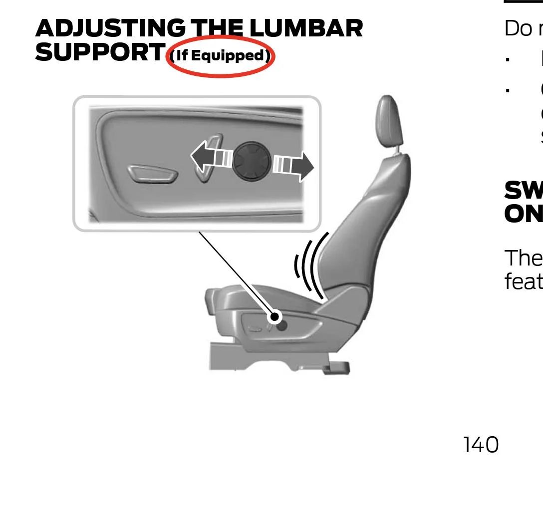 Ford Maverick Manual Lumbar Support, False Advertising? 10295A80-076C-4C6F-9091-0F3EB01CBFCD