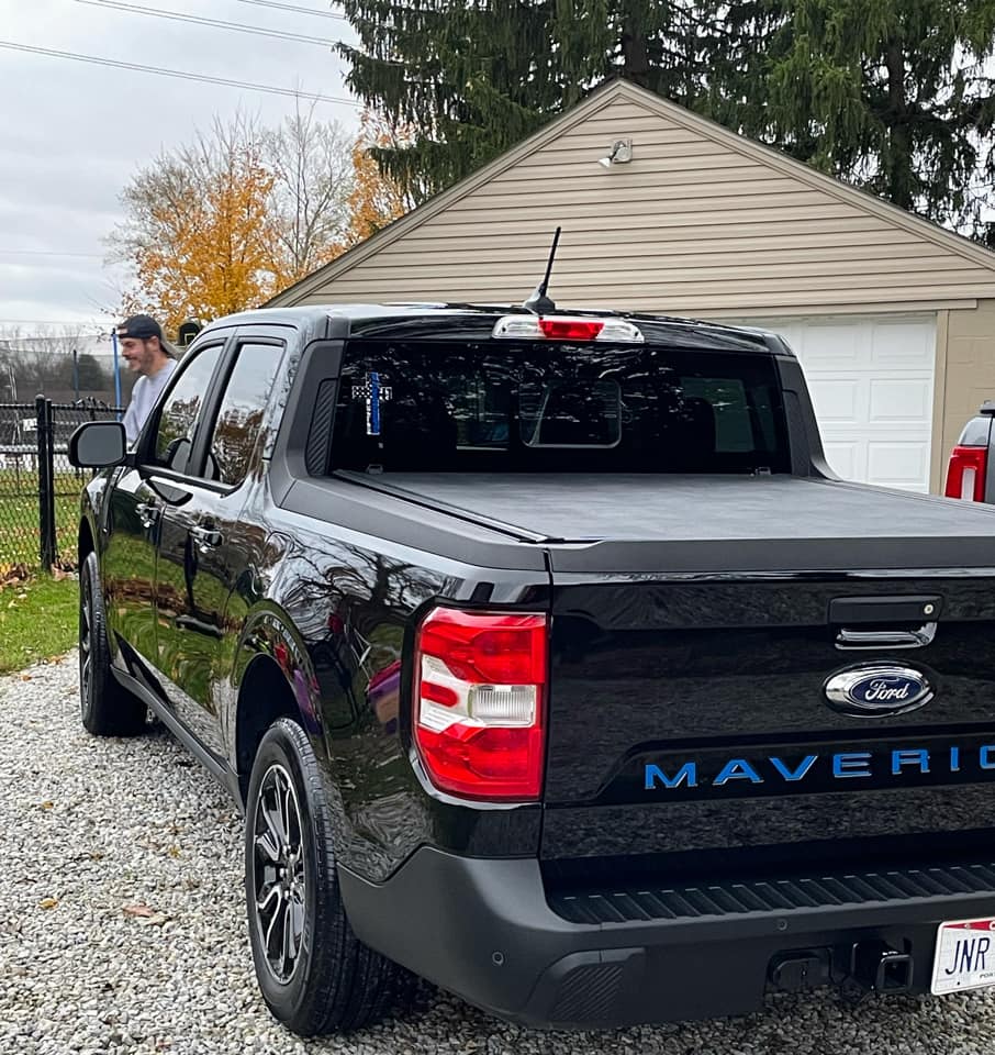 Ford Maverick Maverick Tailgate Lettering / Letters Blue Tailgate Lettering Black Maverick