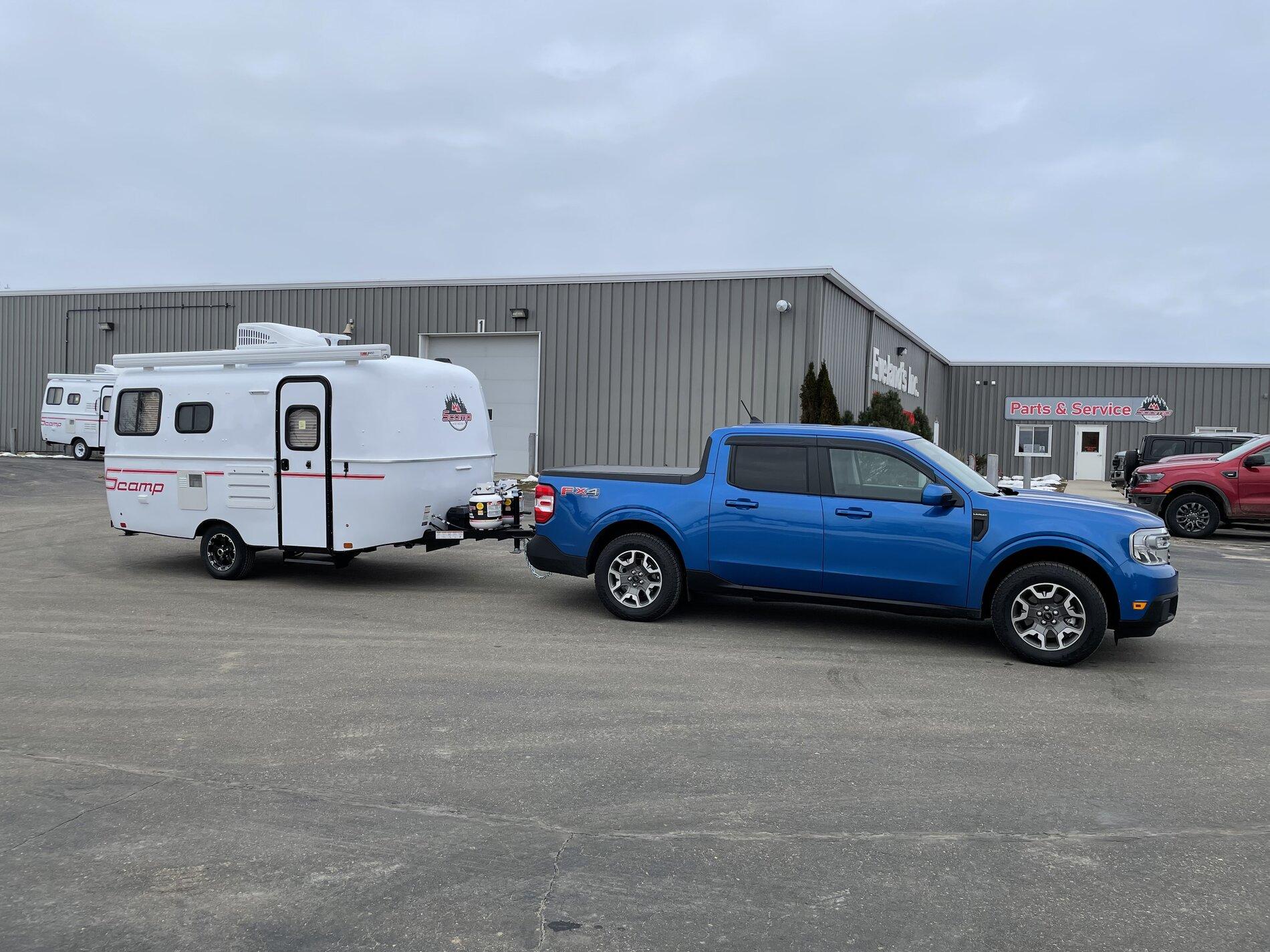 Ford Maverick Tow report: Maverick towing 16 ft Scamp trailer (2200 lbs) for 1500 miles 847AF8B5-A9E6-48E0-9F1D-C335622B79D5
