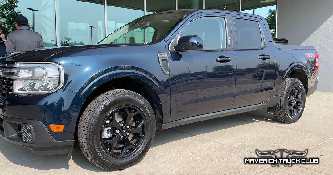 Ford Maverick MTC Sticker Decal Giveaway Contest [Enter to Win]! 2022 Maverick Alto Blue Lariat FX4 2