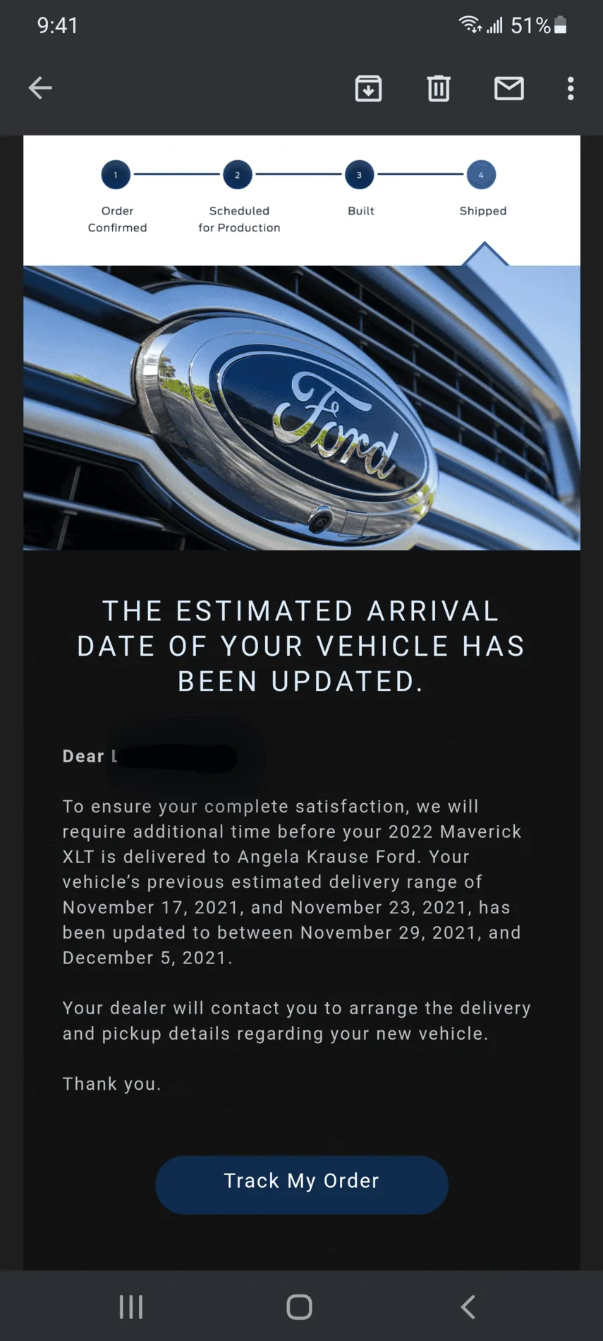 Ford Maverick Stopship confirmed. Ecoboost built 9.26 Screenshot_20211129-214138_Gmail