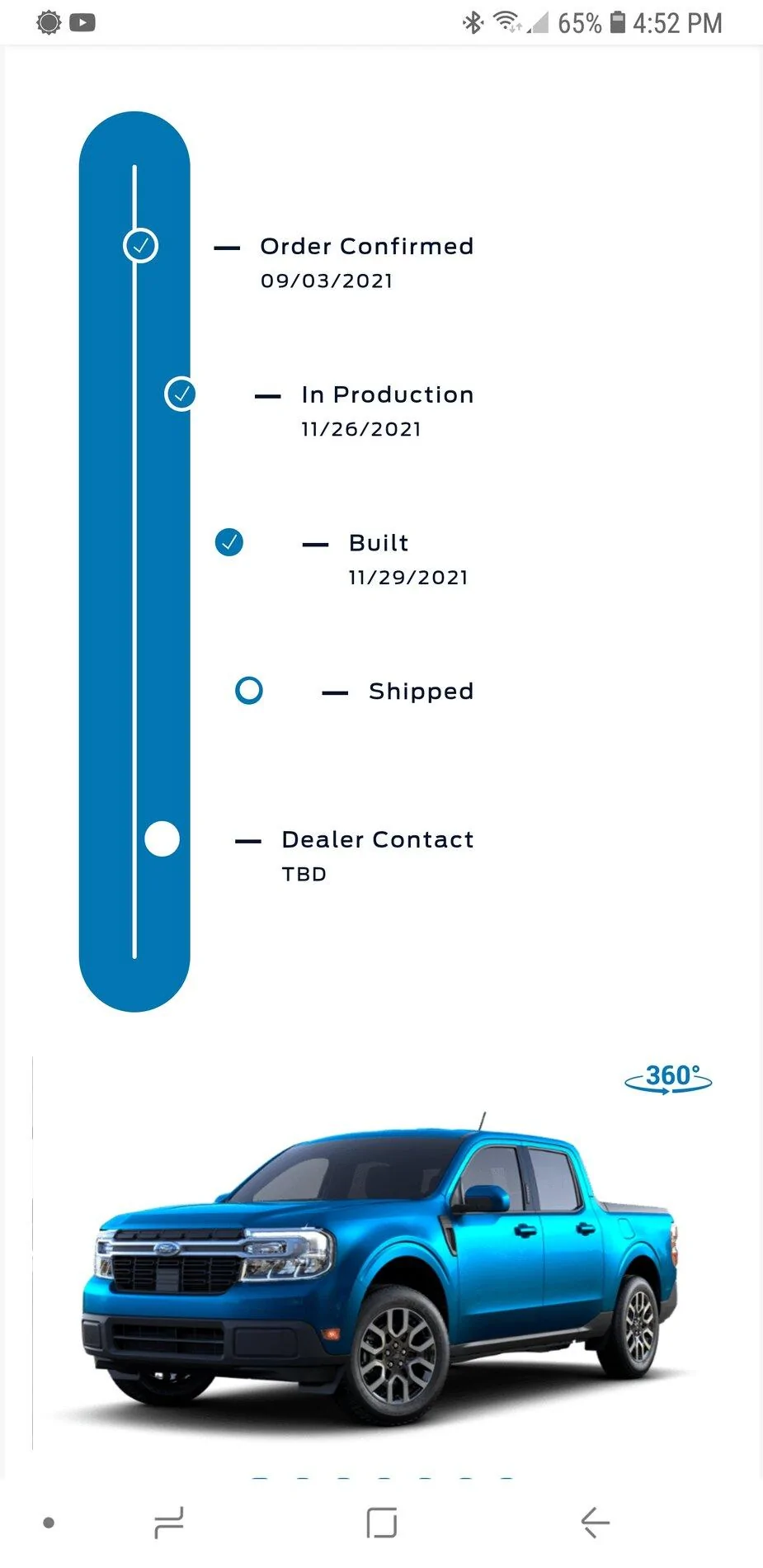 Ford Maverick 📊 Maverick Order Tracking List & Stats [Enter Yours!] Screenshot_20211130-165203_Samsung Internet