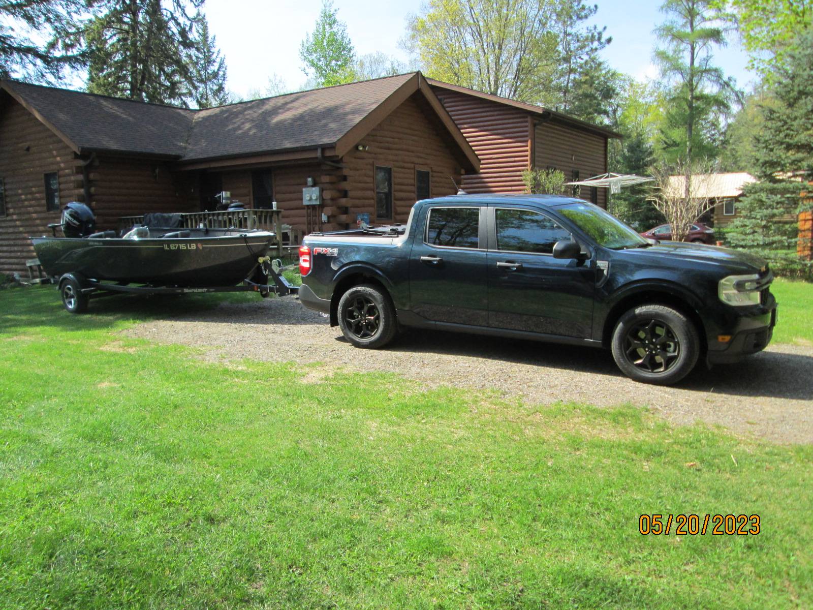 Ford Maverick Hauling the old trundle bed! IMG_1024.JPG