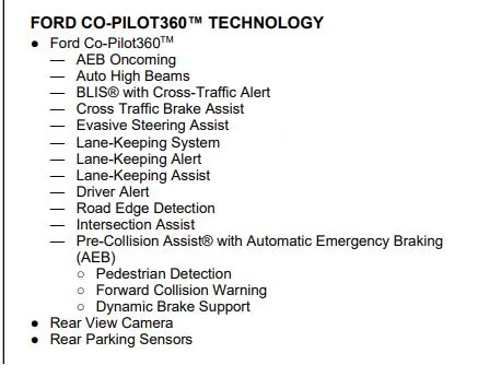 Ford Maverick Hybrid XL - Difference Between Ford CoPilot 360 and CoPilot 360 Assist Package co pilot 360