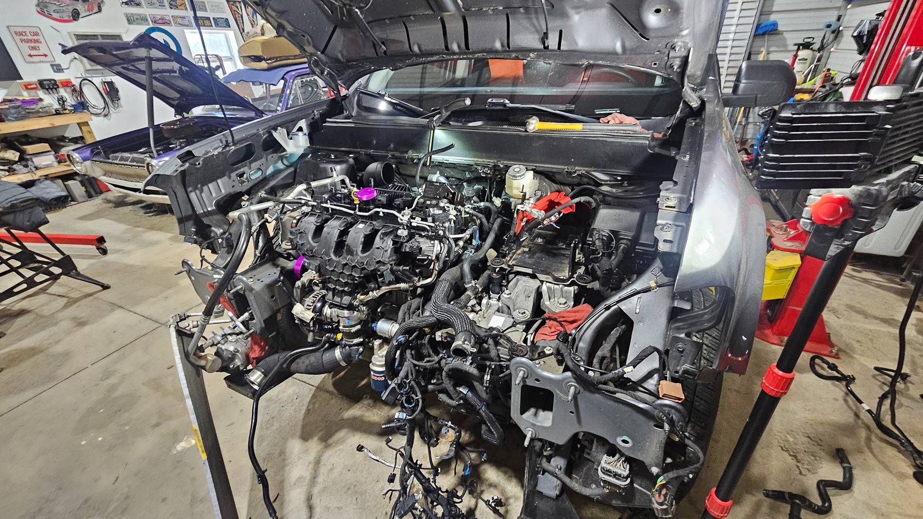 Ford Maverick Original engine is toast... time for a 2.3 engine swap 20250125_120422