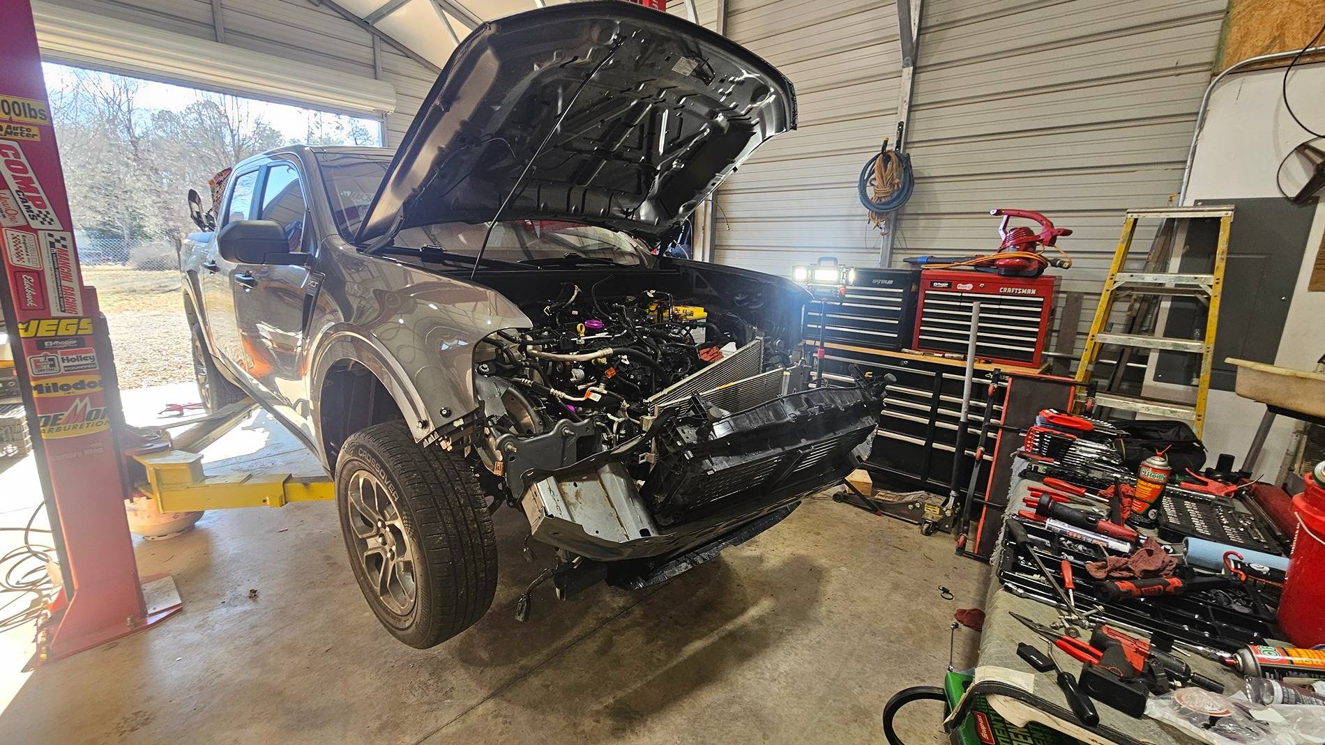Ford Maverick Original engine is toast... time for a 2.3 engine swap 20250125_143908