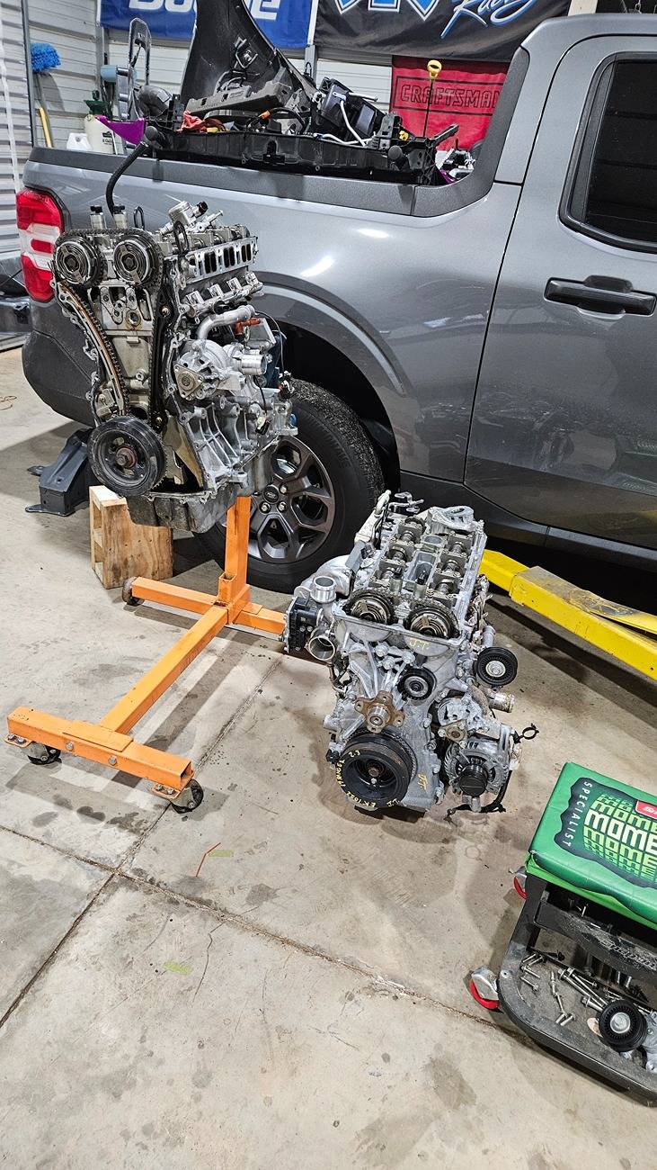 Ford Maverick Original engine is toast... time for a 2.3 engine swap 20250120_145118
