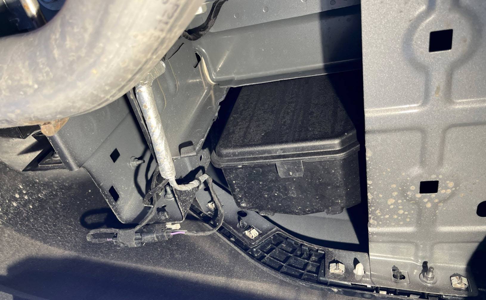 Ford Maverick 2025 muffler location change? LH Behind Wheel Well - XLT