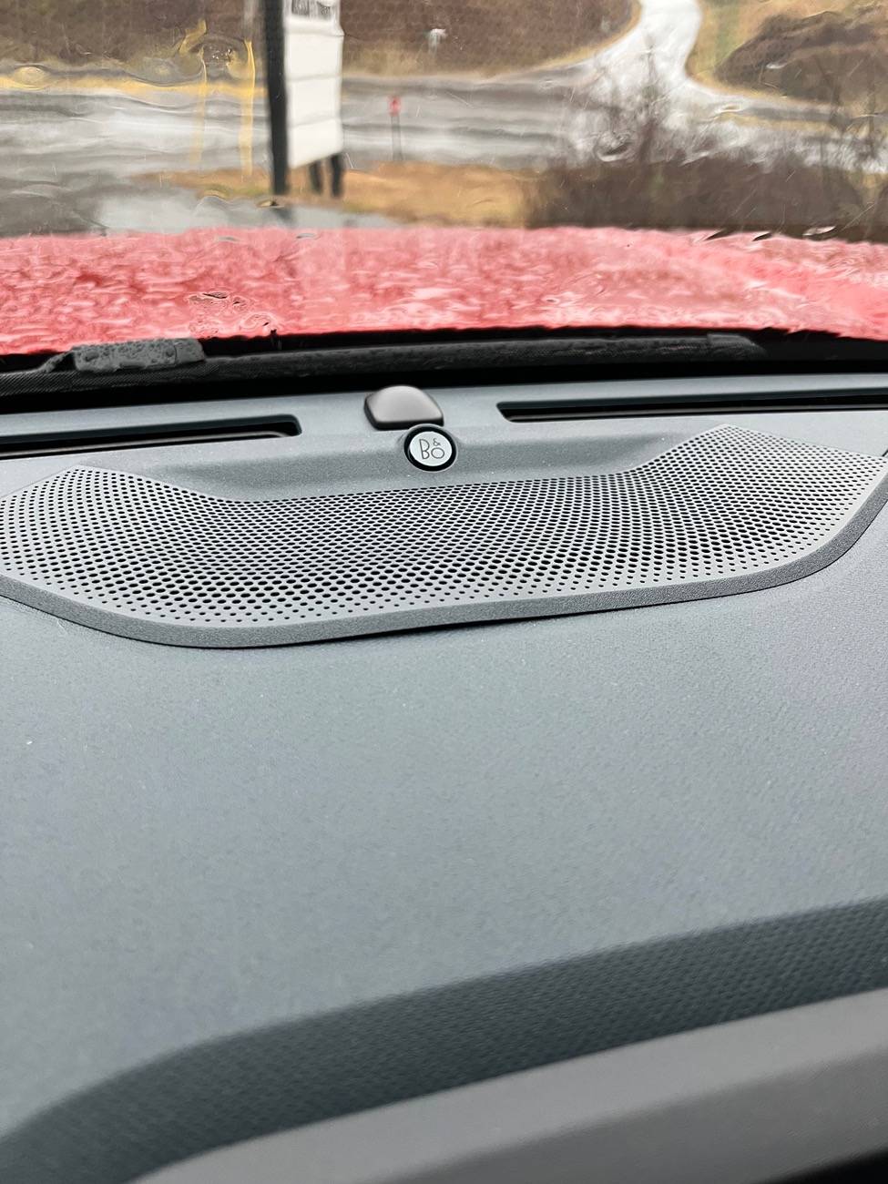 Ford Maverick Center dash speaker warped already IMG_1718