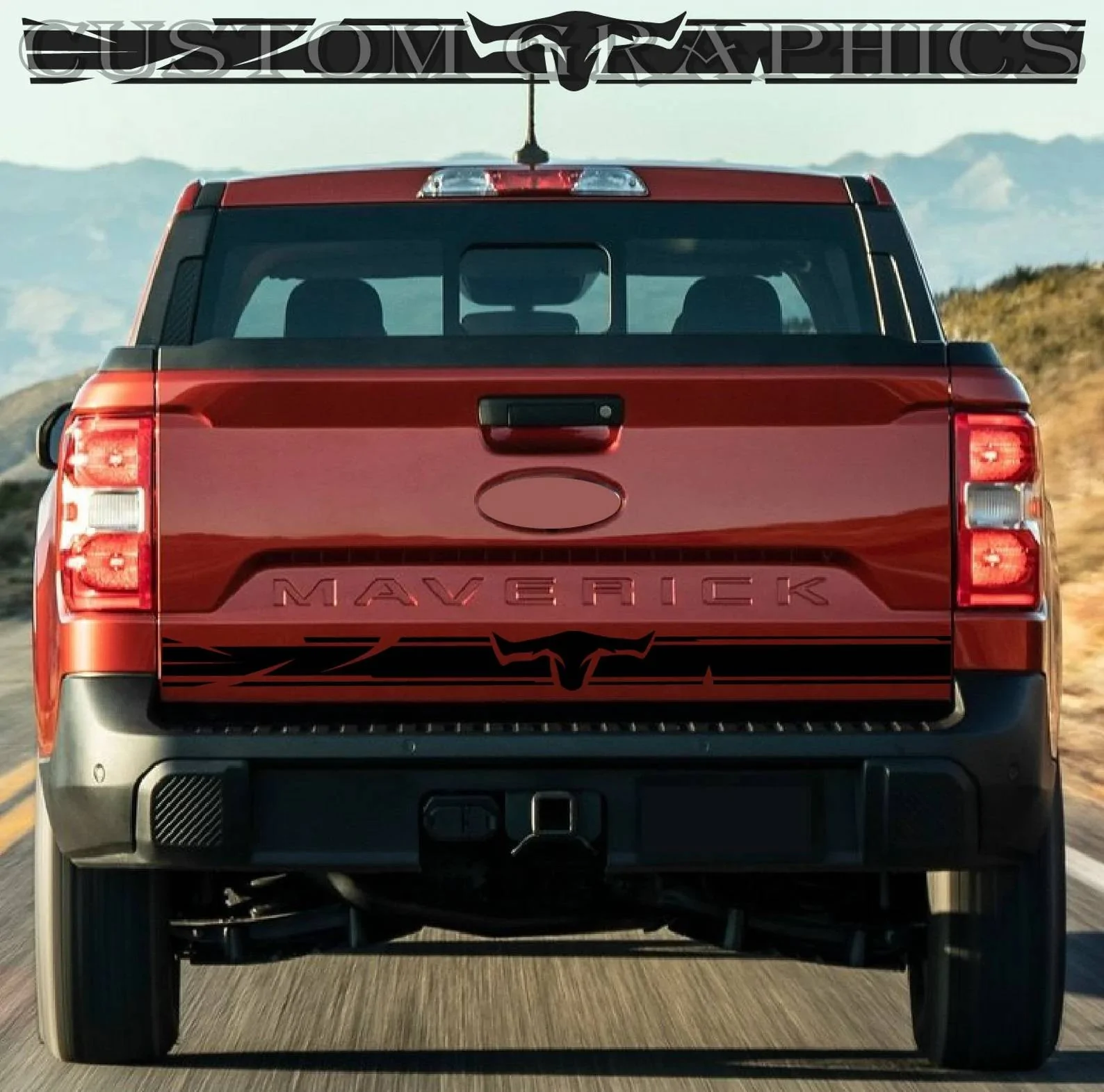 Ford Maverick Maverick tailgate graphics r