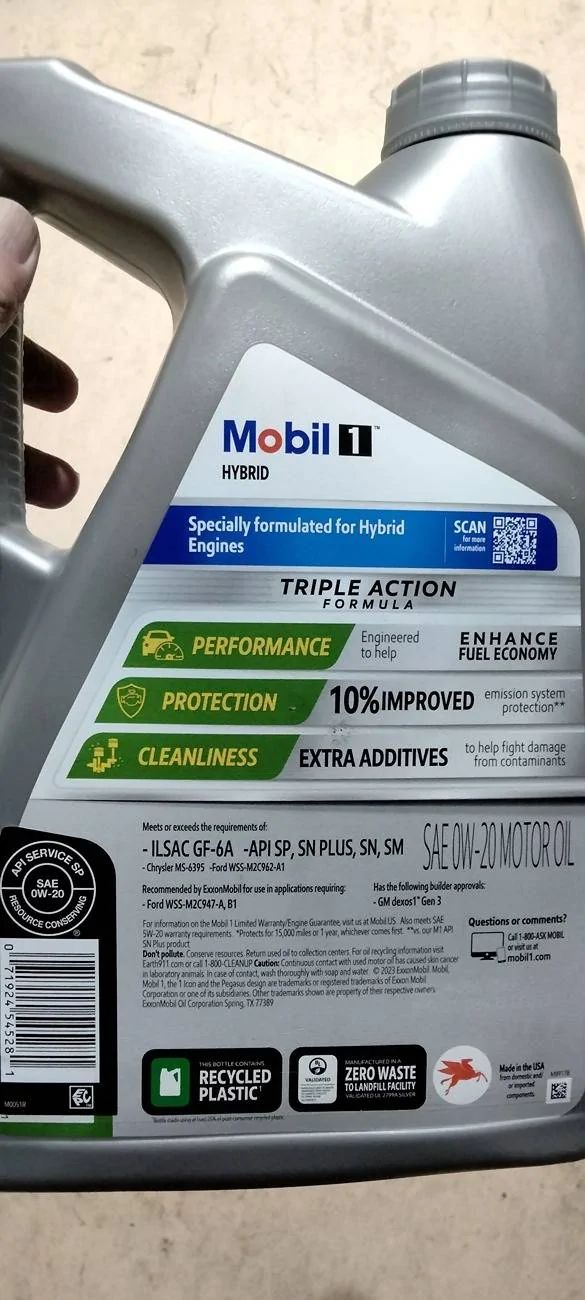 Ford Maverick Mobil 1 0W-20 is $29.97 at WallyWorld IMG20250202175049