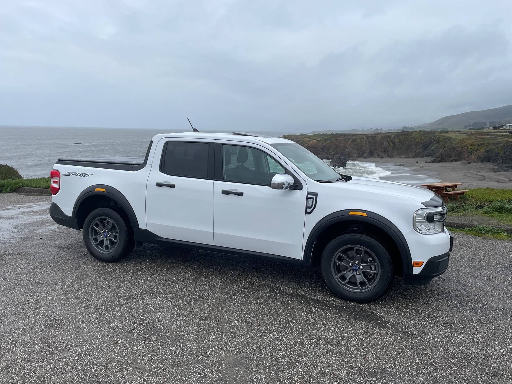 Ford Maverick Fender Flares installed on 2025 Maverick Space White IMG_2597