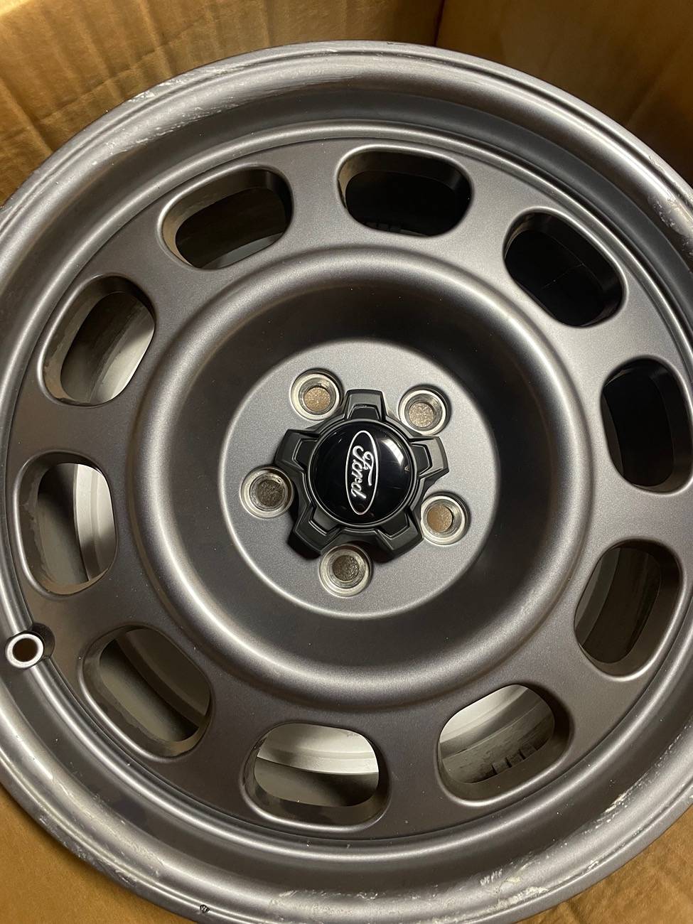 Ford Maverick Bronco Sport Badlands Wheels Installed on Maverick XLT IMG_3835