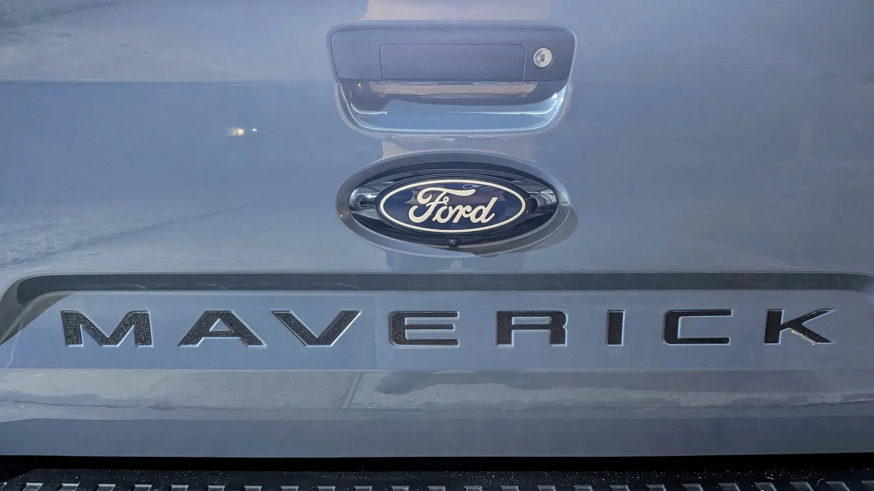 Ford Maverick 3D Print Tailgate Letters installed