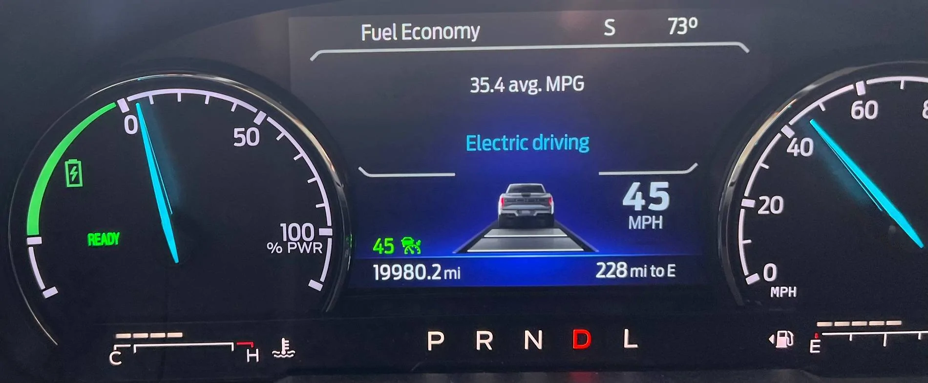 Ford Maverick Power Gauge on 2025 Maverick Hybrid IMG_6685