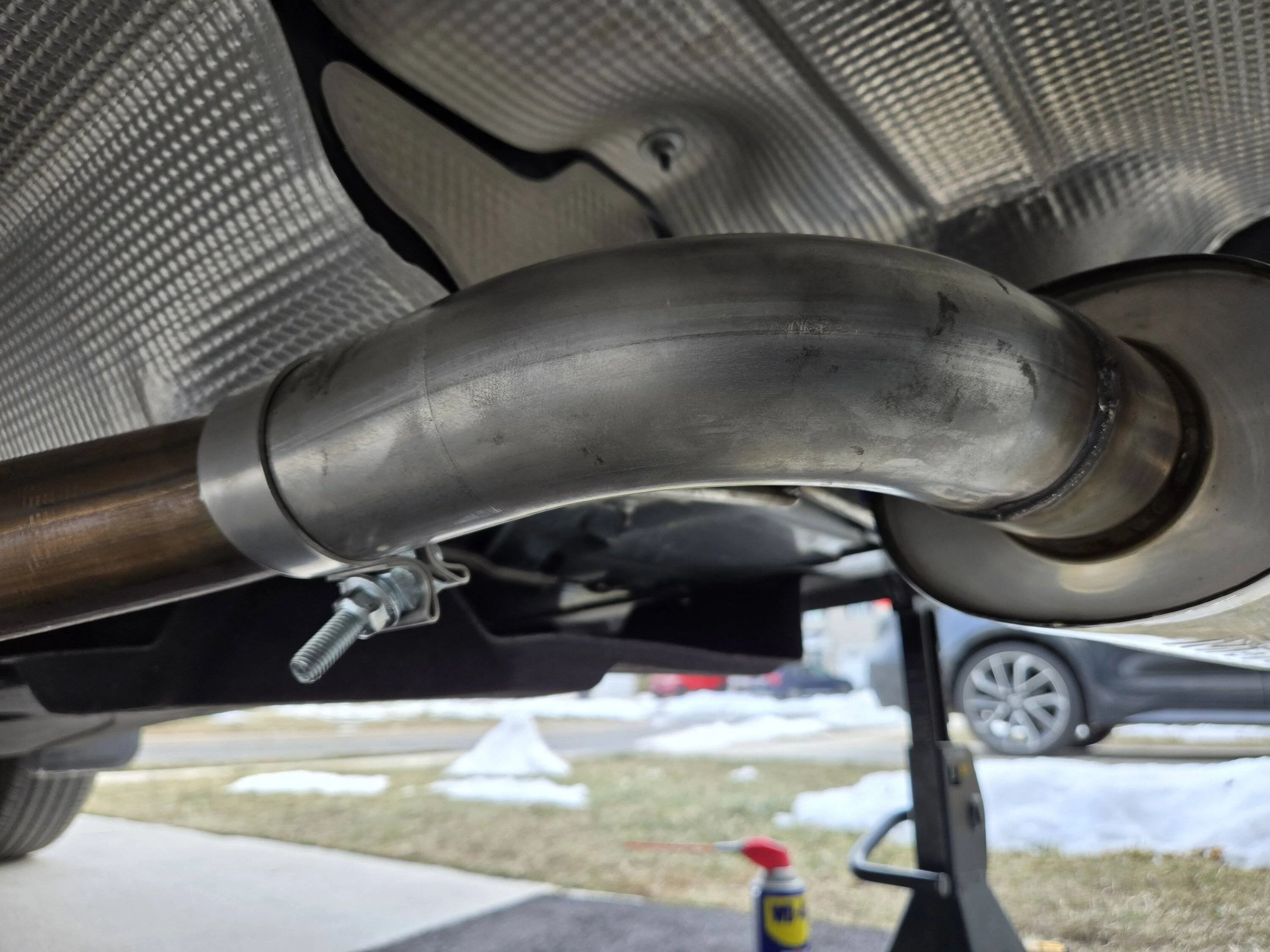 Ford Maverick MRT sidekick exhaust install & video sound clip 20250126_140346