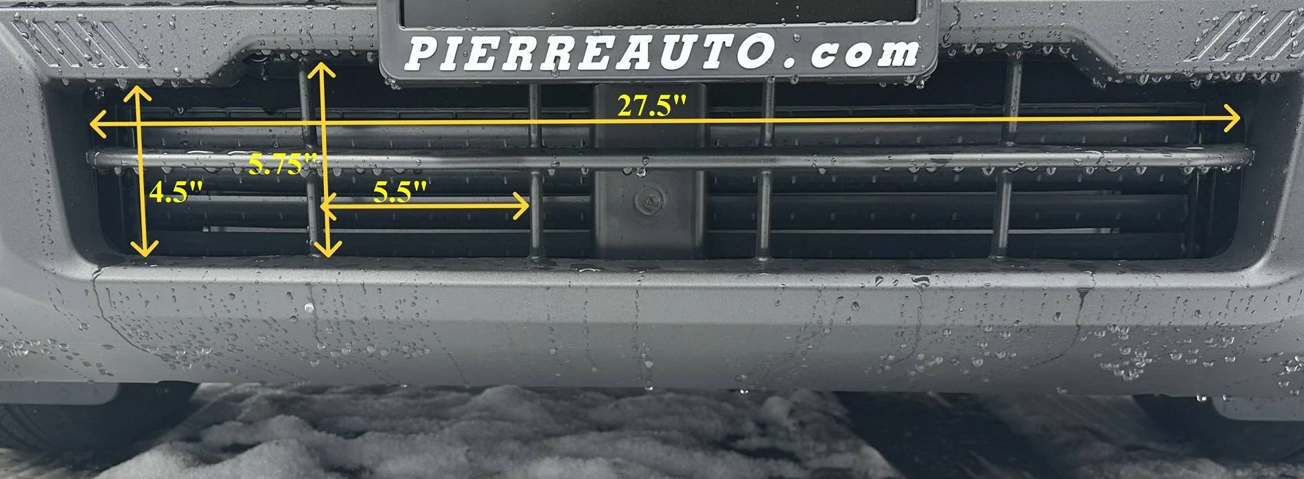 Ford Maverick 2025 front bumper facia opening dimensions IMG_2262