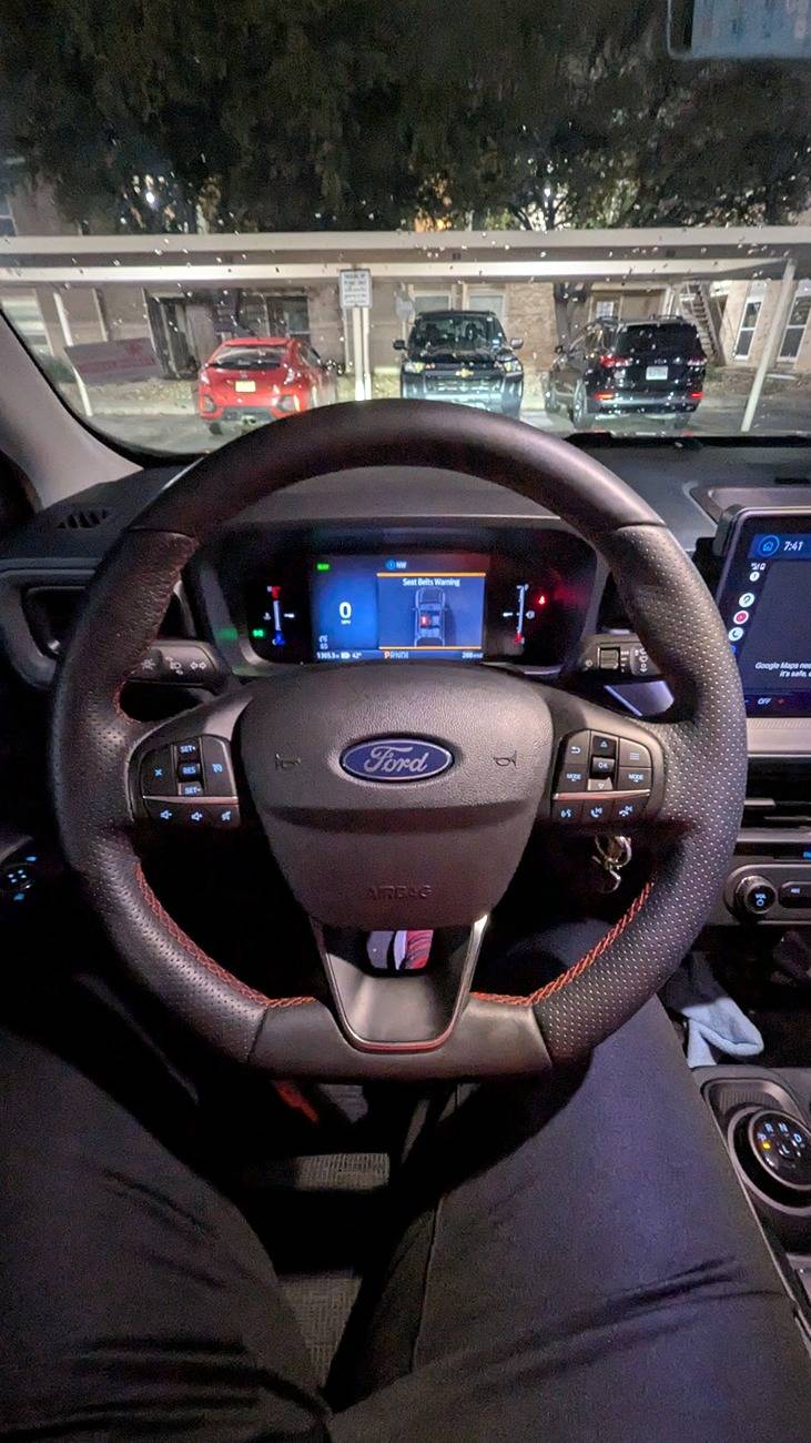 Ford Maverick Fiesta ST Steering Wheel Gives Maverick Interior a Sportier Touch 1000013378