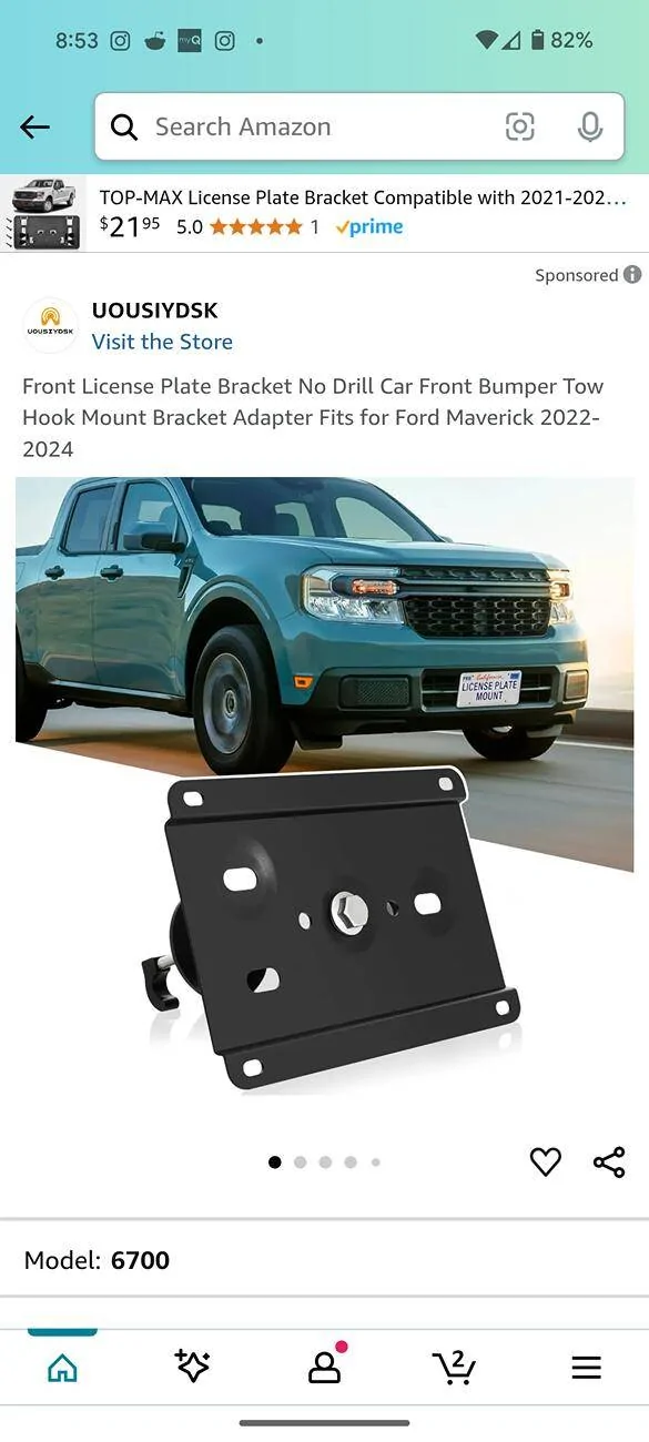 Ford Maverick Is This Mounted Too Low? 1000004737
