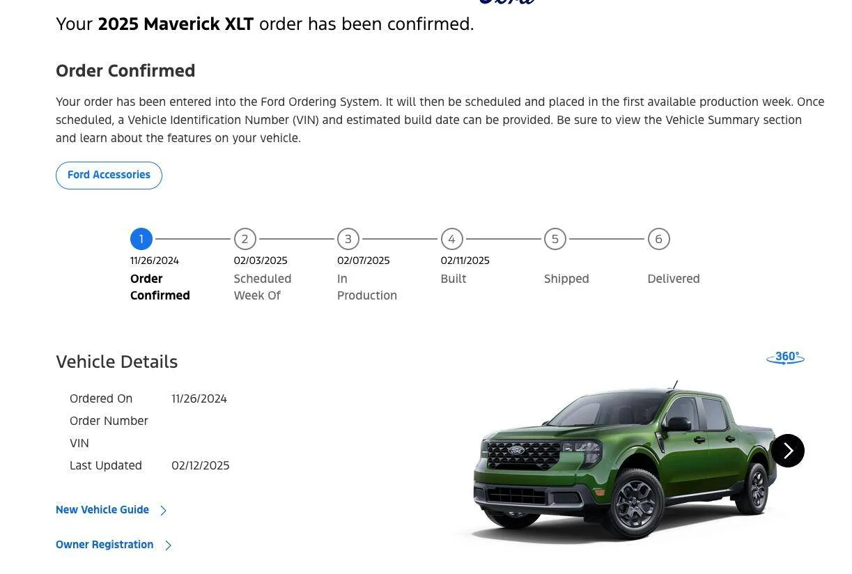 Ford Maverick More Delays... Screenshot 2025-02-12 at 5.42.26 PM