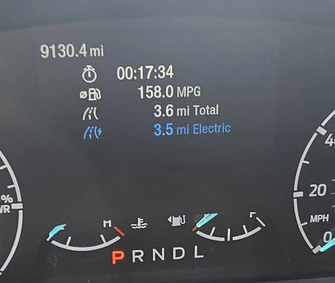 Ford Maverick Best Mileage on 2024 Maverick XLT = 158.0 MPG 20250212_135504