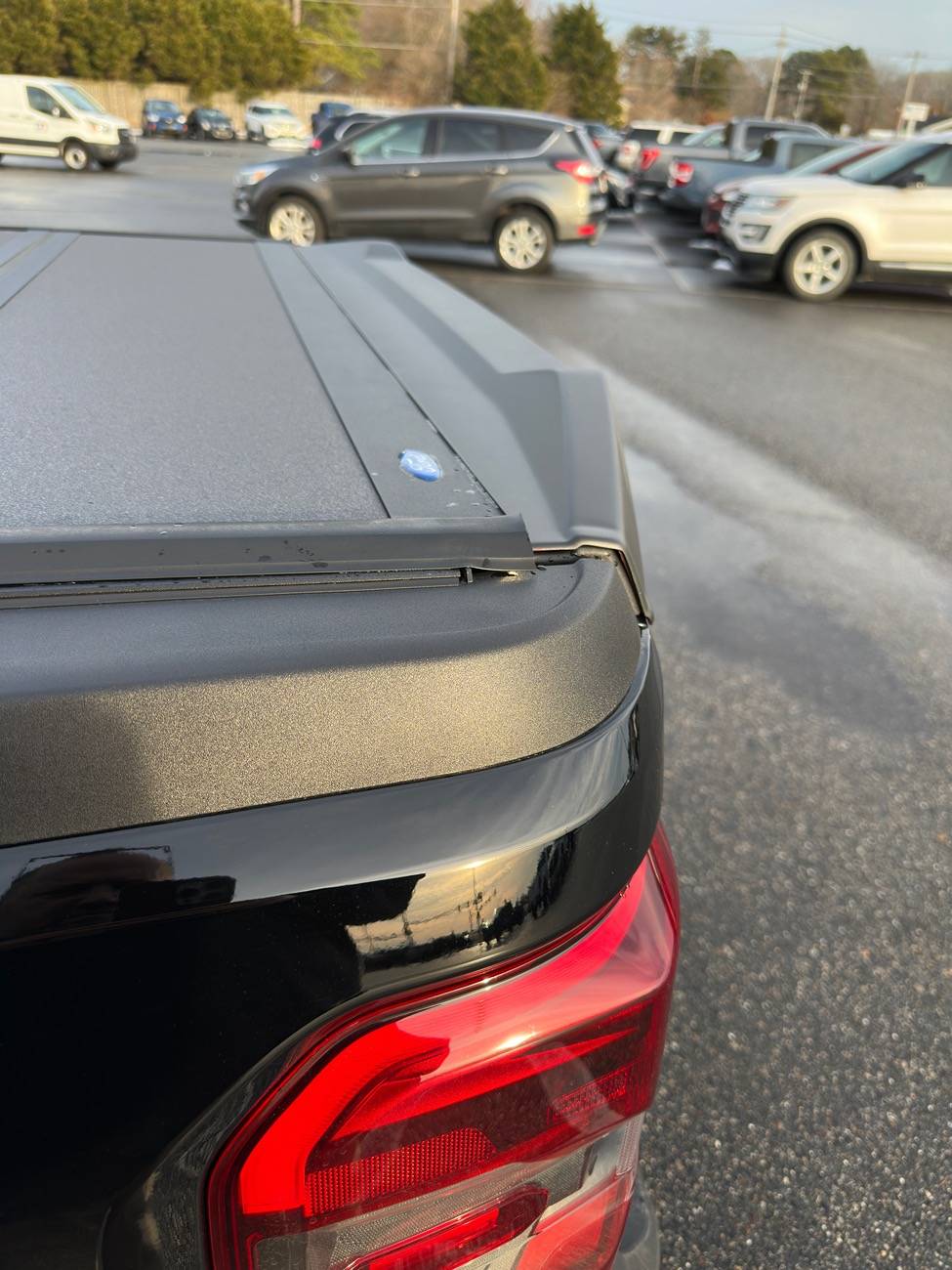 Ford Maverick Air Design tailgate spoiler install question IMG_1325