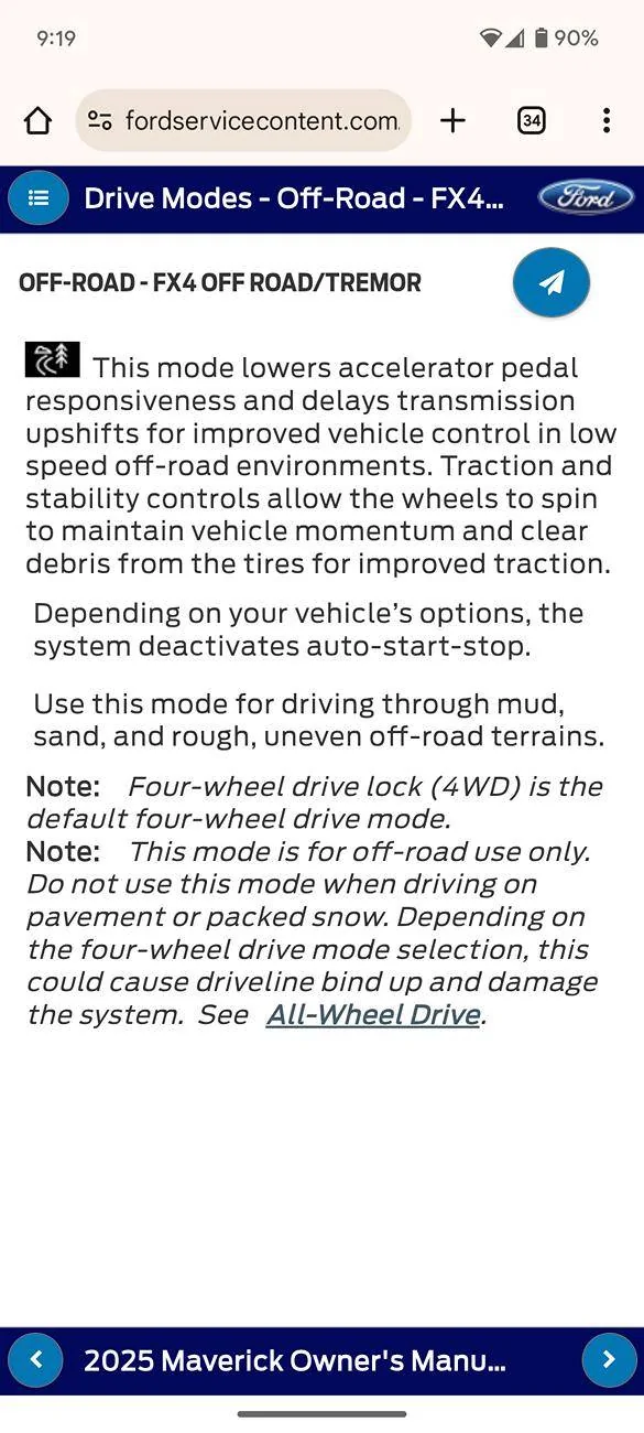 Ford Maverick 2025 Offroad Drive Mode, vs Sand & Mud Screenshot_20250219-091913