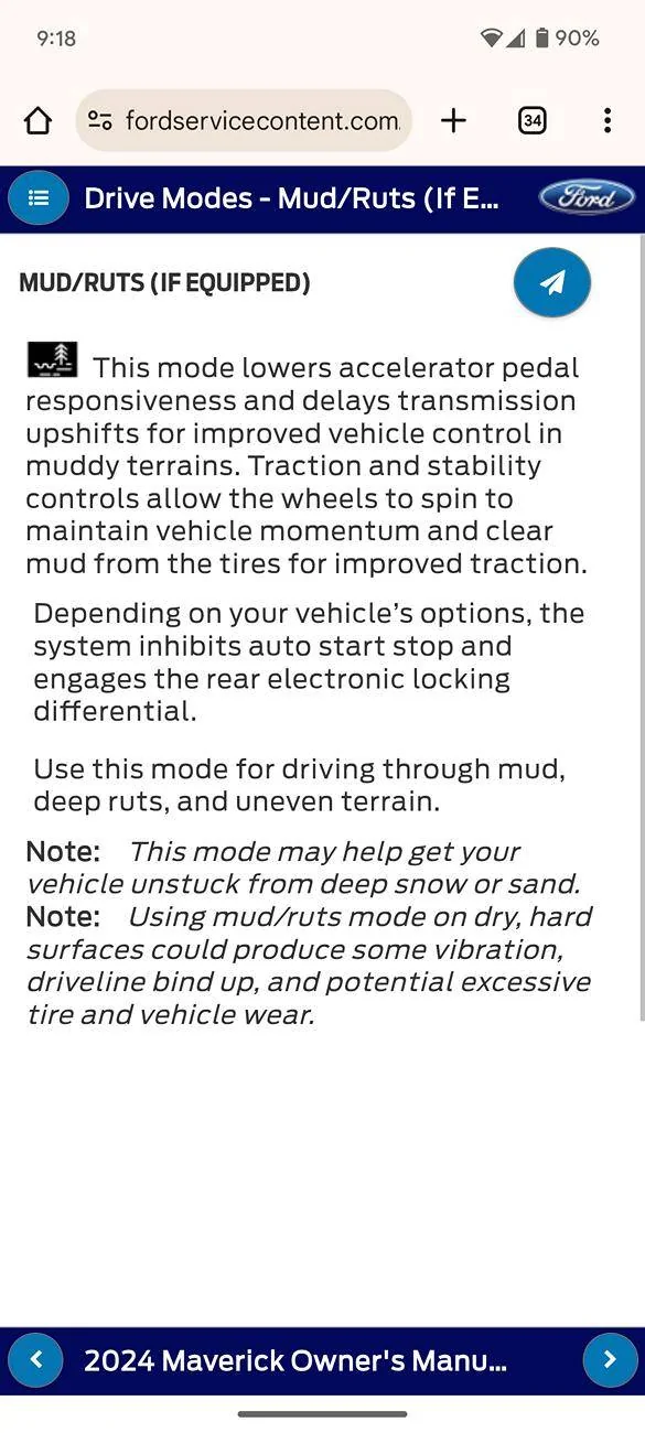 Ford Maverick 2025 Offroad Drive Mode, vs Sand & Mud Screenshot_20250219-091852