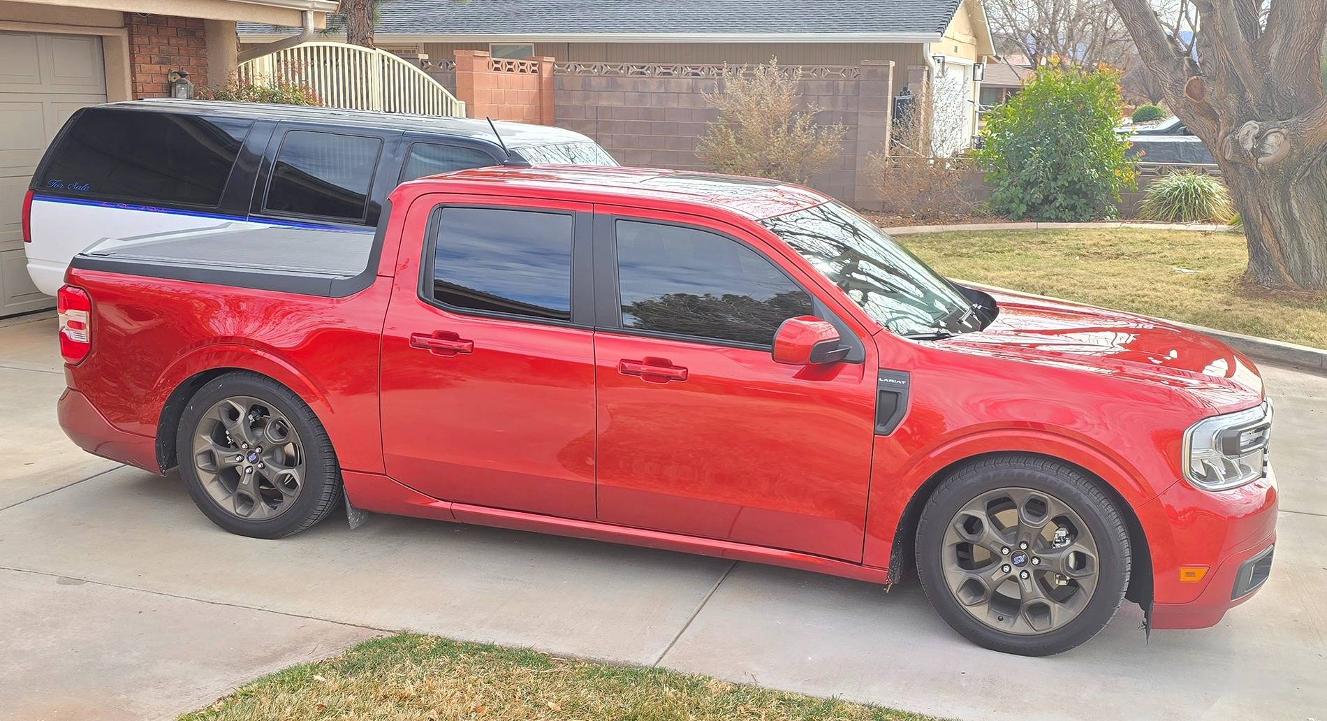 Ford Maverick Slammed on Silver's Coilovers (23 Hybrid Lariat) 20250219_142843