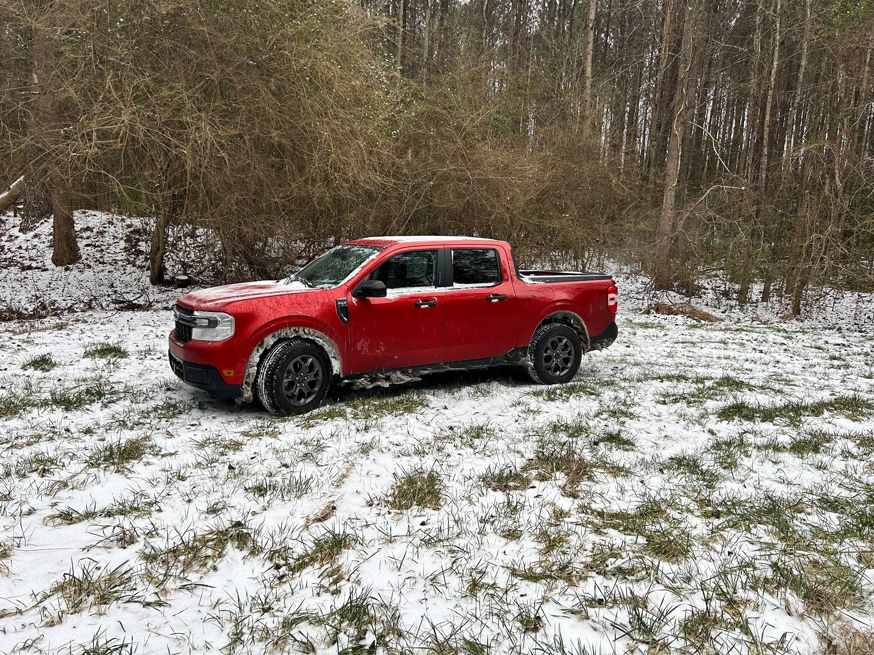 Ford Maverick Eastern Carolina snow + FWD IMG_4988
