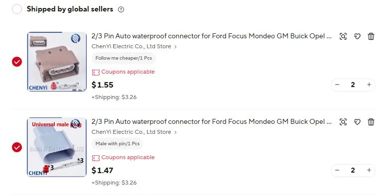 Ford Maverick Turn Signal in or on mirror Captur