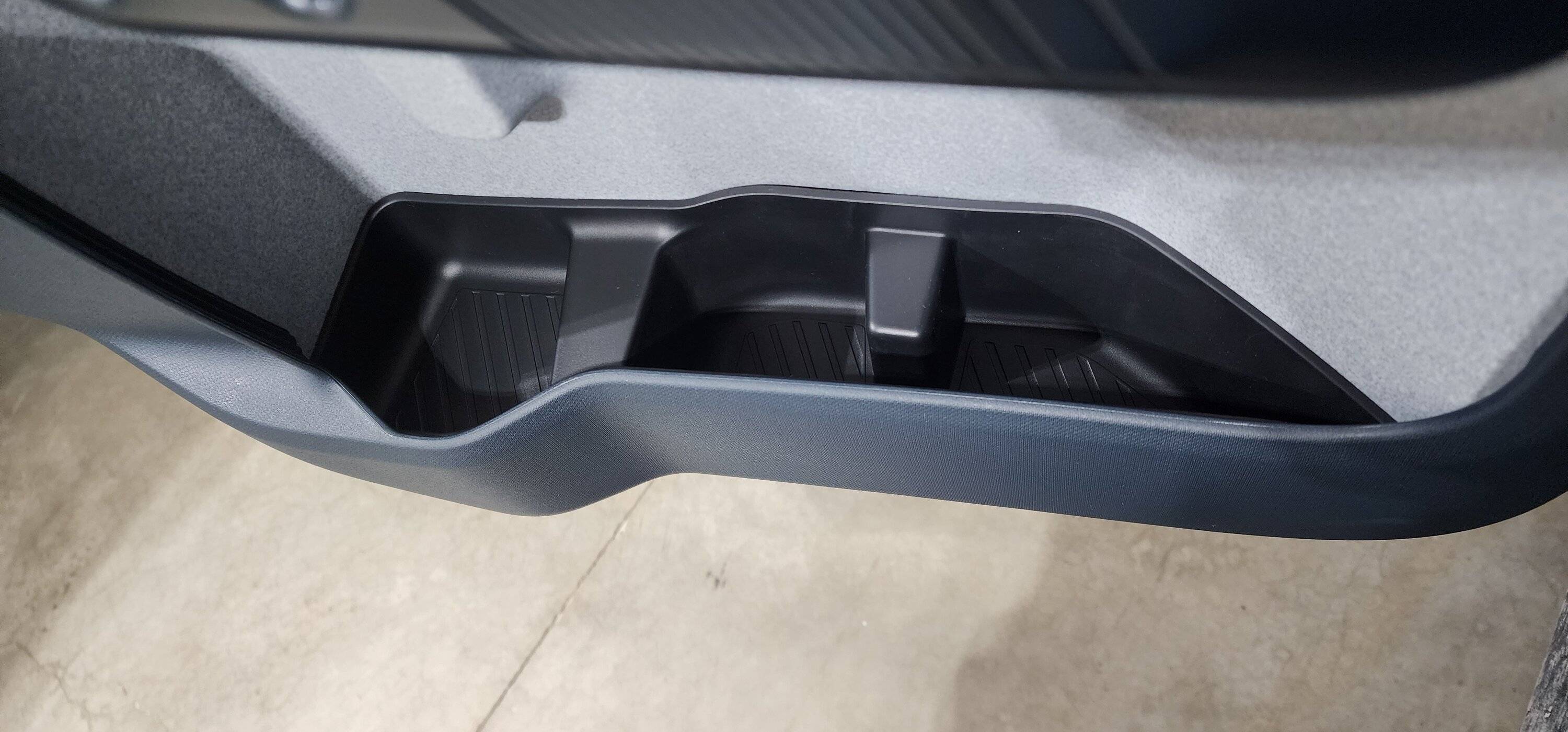 Ford Maverick Mabett front & rear  door cubby silicone trays installed 20250221_185552