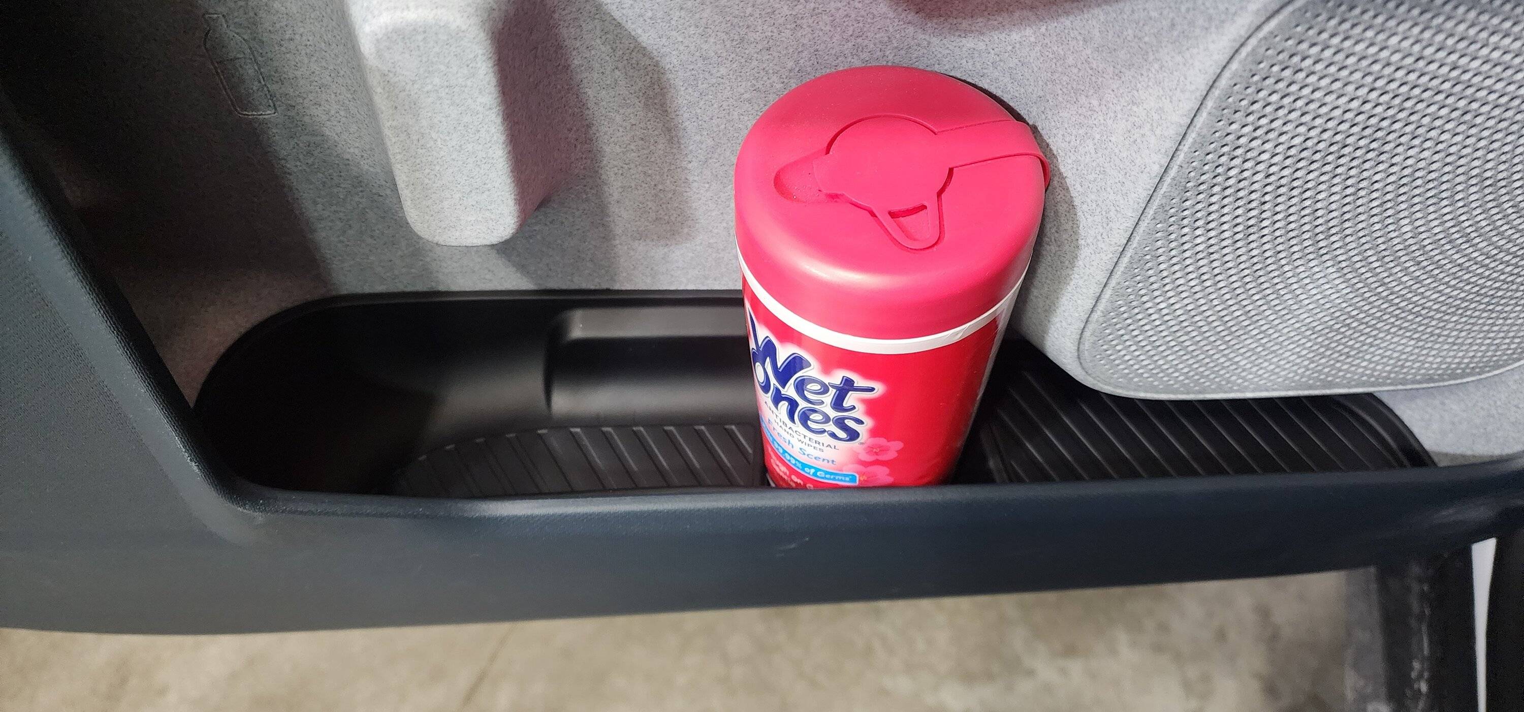Ford Maverick Mabett front & rear  door cubby silicone trays installed 20250221_185611